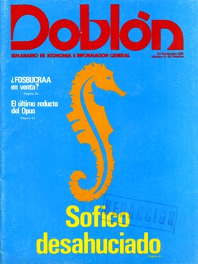 Portada de Doblón, noviembre 1974